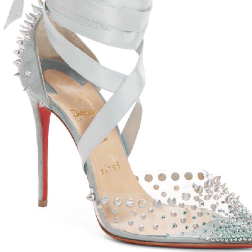 Christian Louboutin Light Blue/Silver